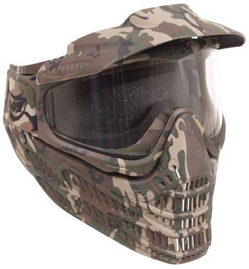 A full face paintball mask