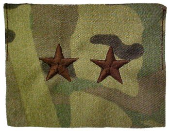 A BRIGADIER GENERAL'S BATTLE DRESS UNIFORM INSIGNIA IN MULTICAM™